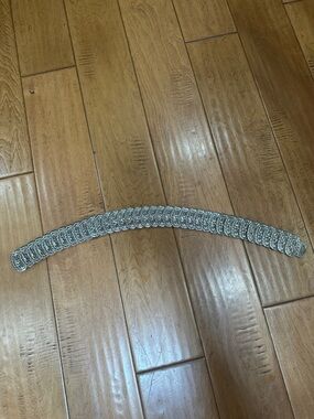 Silver Chain Link Bracelet - Wide Statement Bracelet
